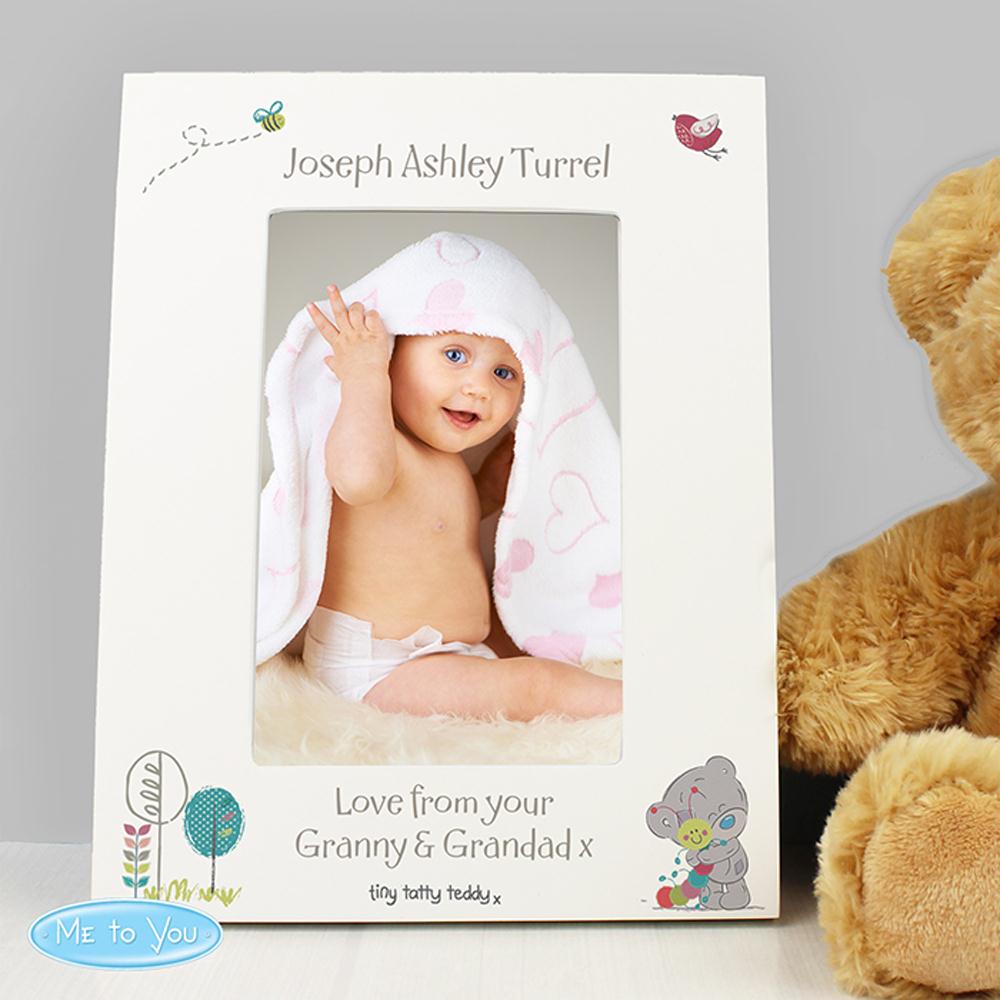 Personalised Tiny Tatty Teddy Cuddle Bug White 6 x 4" Frame Extra Image 2